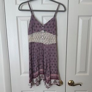Vintage Forever 21 Lavender Patterned Dress